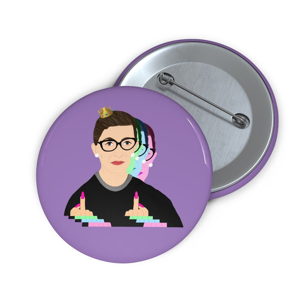 RBG Women Flick 'Em Off Pin [LIMITED EDITION] - The Protest Shop