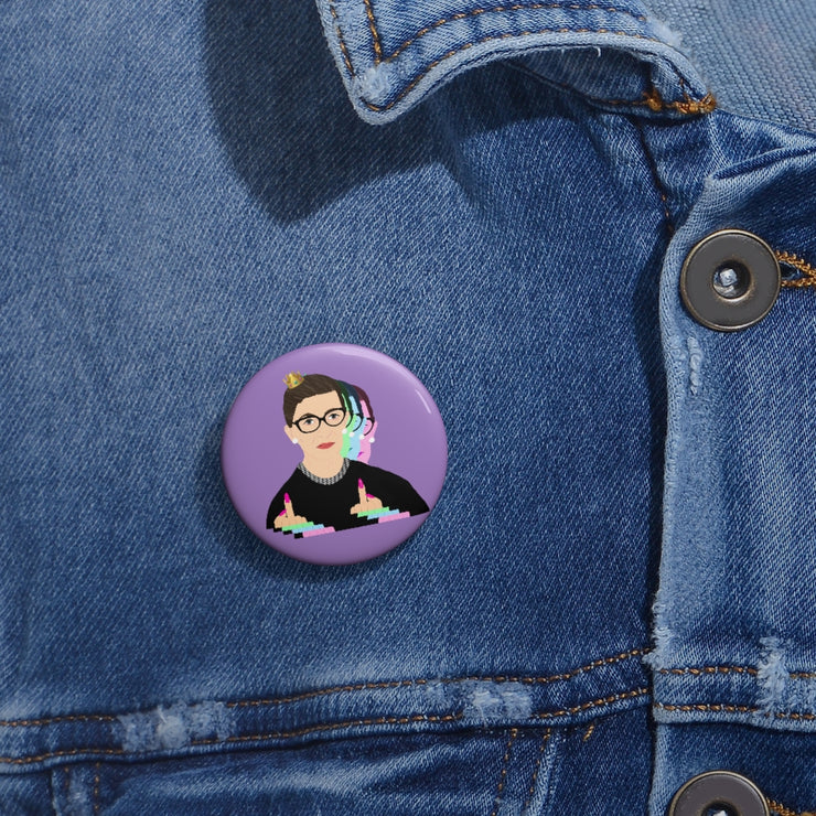 RBG Women Flick 'Em Off Pin [LIMITED EDITION] - The Protest Shop